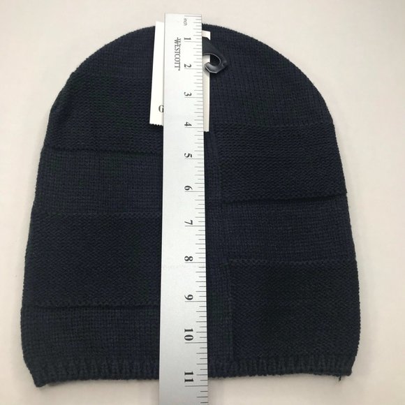 Goodfellow and Co Men's Knit Hat Navy Blue Textured New - Picture 8 of 8